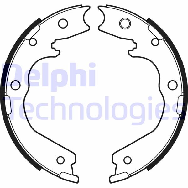 DELPHI LS2137 Fren Sistemleri Fren Pabucu - ISUZU TROOPER III uyumlu