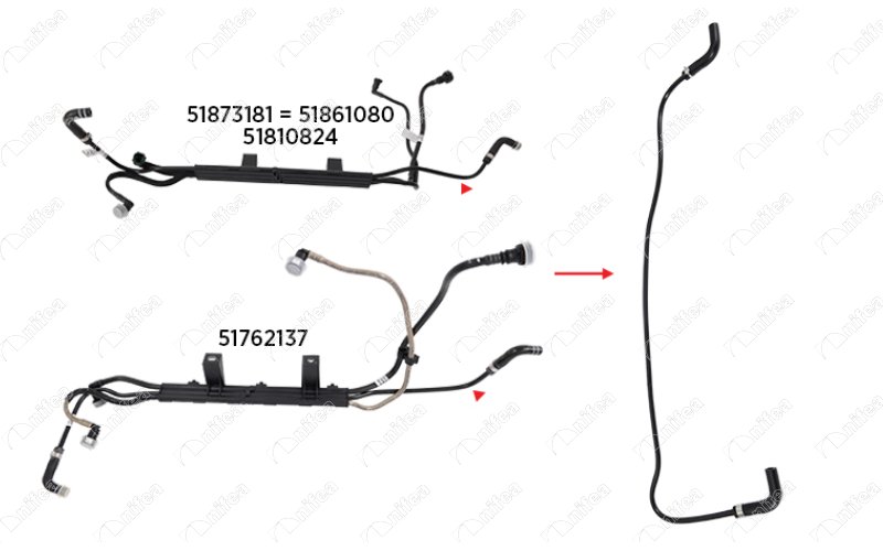 NIFEA 14616 Motor Hortum & Bağlantılar - FIAT DOBLO Platform şasi (263_) uyumlu