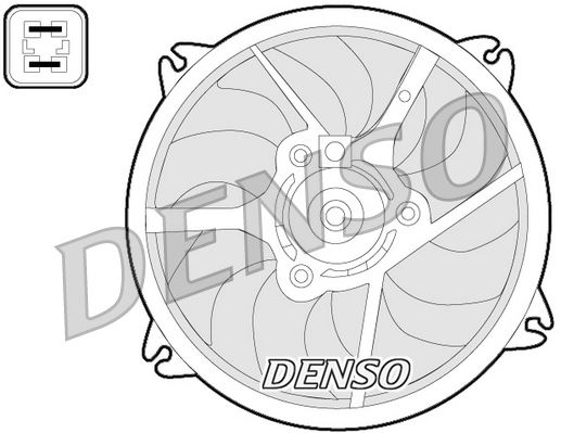 DENSO DER07006 Soğutma Sistemi Fan - CITROËN XSARA PICASSO (N68) uyumlu