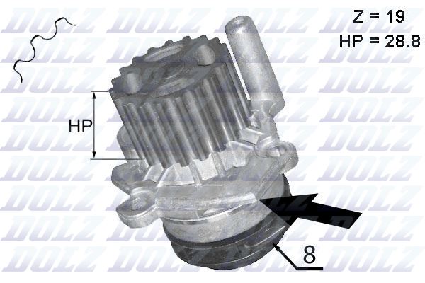 DOLZ A224 Motor Devirdaim - VW PASSAT B7 (362) uyumlu