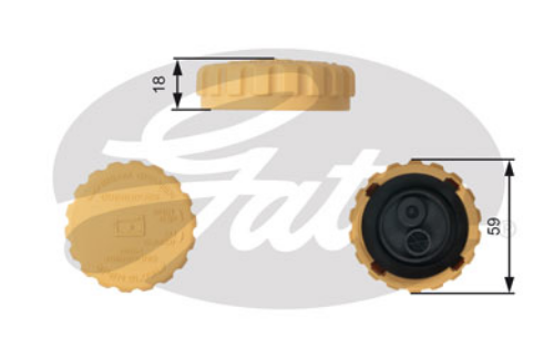 GATES RC201 Soğutma Sistemi İmbusat Deposu - CHEVROLET MATIZ (M200, M250) uyumlu