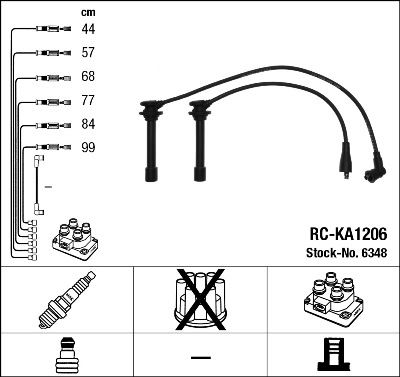 NGK 6348 Ateşleme Sistemi Ateşleme Kablosu
