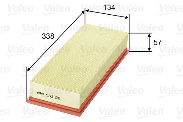 VALEO 585108 Motor Hava Filtresi - AUDI 80 B2 Sedan (811, 813, 814, 819, 853) uyumlu