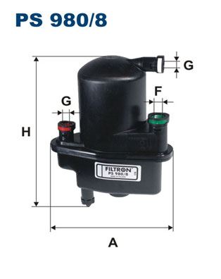 FILTRON PS 980/8 Yakıt Sistemi Yakıt Filtresi - RENAULT MODUS / GRAND MODUS (F/JP0_) uyumlu
