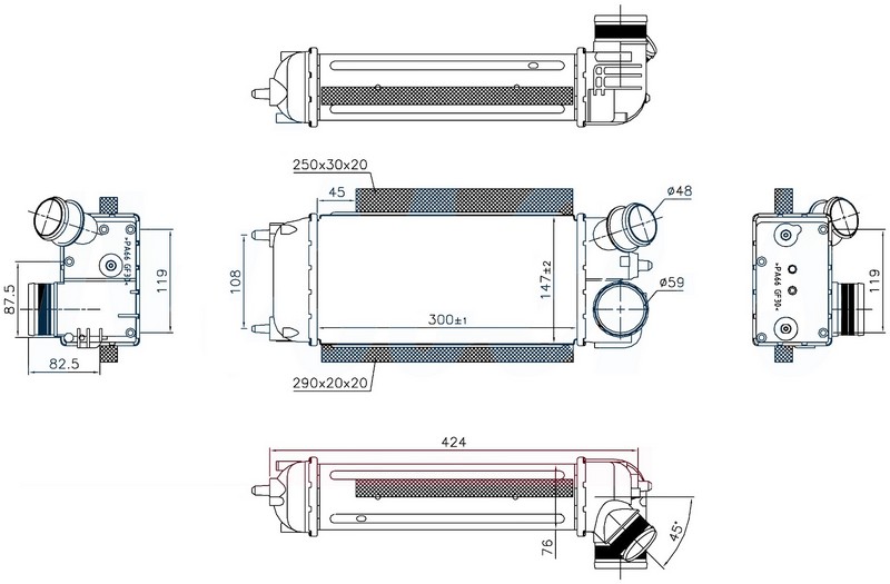 Turbo Radyatörü - IFR505076 Ürün Görseli