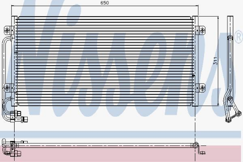 NISSENS 94341 İklimlendirme Sistemi Klima Radyatörü - MAN F2000 uyumlu