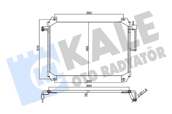 KALE OTO RADYATÖR 357865 İklimlendirme Sistemi Klima Radyatörü - CHEVROLET TRAILBLAZER (KC_) uyumlu