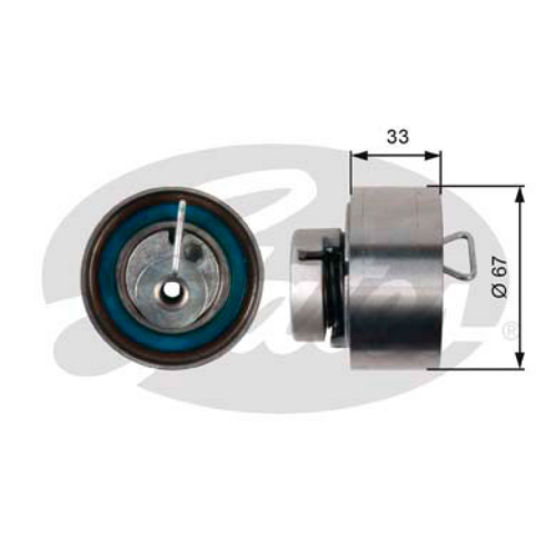 GATES T43005 Motor Kayış Kasnağı - CHRYSLER VOYAGER / GRAND VOYAGER III (GS_, NS_) uyumlu
