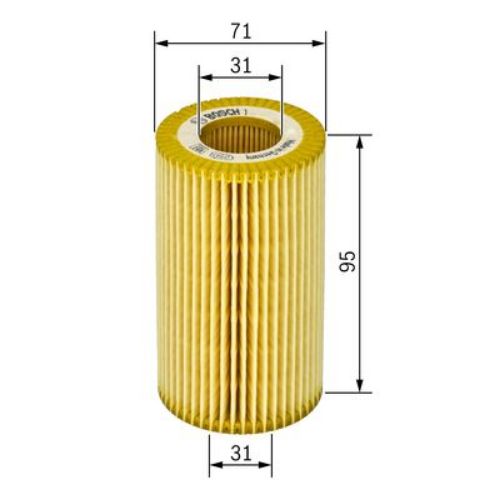 BOSCH F 026 407 008 Motor Yağ Filtresi - MERCEDES-BENZ CLS (C218) uyumlu