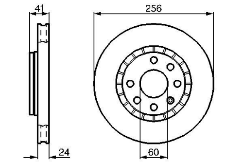 BOSCH 0 986 478 327 Fren Sistemleri Fren Diski - OPEL KADETT B uyumlu