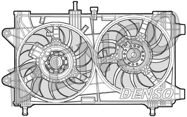 DENSO DER09036 Soğutma Sistemi Fan - FIAT PUNTO (188_) uyumlu