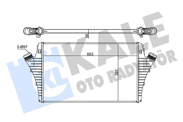 KALE OTO RADYATÖR 352355 Motor Turbo Radyatörü - FIAT CROMA (194_) uyumlu