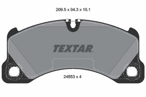 TEXTAR 2455301 Fren Sistemleri Fren Balatası - PORSCHE PANAMERA (970) uyumlu