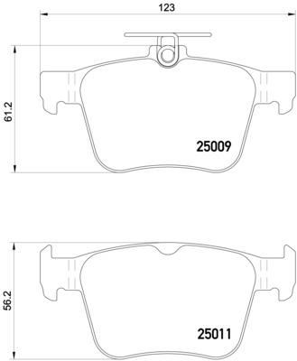 BREMBO P 85 124 Fren Sistemleri Fren Balatası - VW GOLF VII Variant (BA5, BV5) uyumlu