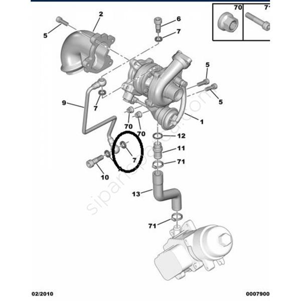 Turbo Contası - RENAULT ORIJINAL - 8201735243 Ürün Görseli