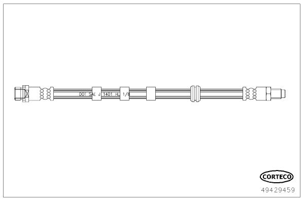 CORTECO 49429459 Fren Sistemleri Fren Hortumları - FORD FOCUS I (DAW, DBW) uyumlu