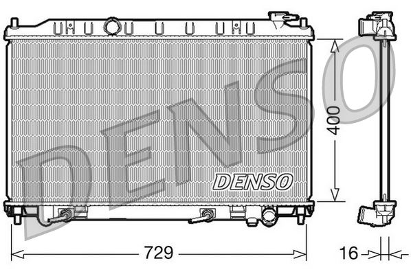 DENSO DRM46033 Soğutma Sistemi Su Soğutucu & Parçaları - NISSAN MAXIMA / MAXIMA QX V (A33) uyumlu