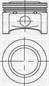 YENMAK 31-04230-000 Motor Piston Seti - OPEL COMMODORE B uyumlu