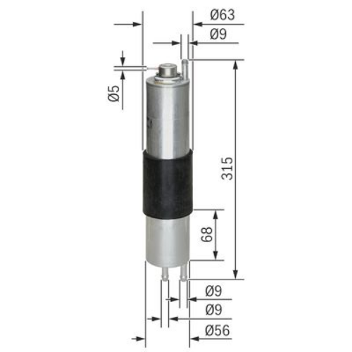 BOSCH 0 450 905 952 Yakıt Sistemi Yakıt Filtresi - BMW 3 (E46) uyumlu