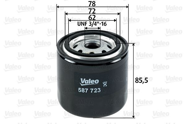 VALEO 587723 Yakıt Sistemi Yakıt Filtresi - TOYOTA LAND CRUISER (_J6_) uyumlu