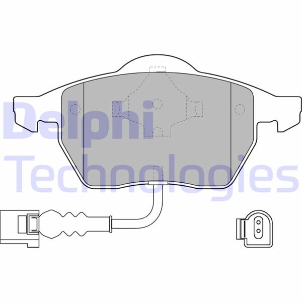 DELPHI LP1525 Fren Sistemleri Fren Balatası - VW PASSAT B3/B4 Variant (3A5, 35I) uyumlu
