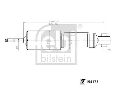 FEBI BILSTEIN 194173 Süspansiyon Sistemi Amortisör - MAZDA BT-50 Pick-up (CD, UN) uyumlu