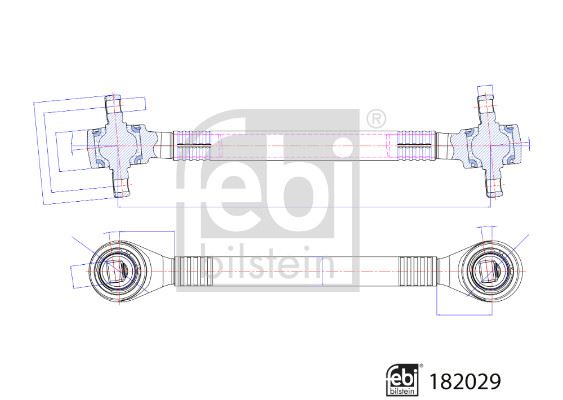 FEBI BILSTEIN 182029 Süspansiyon Sistemi Bugi Kolu - DAF CF uyumlu