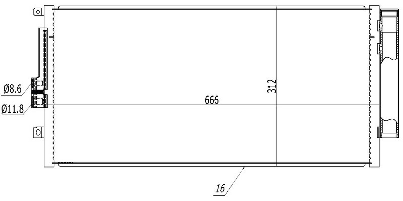 Klima Radyatörü - CFI689016 Ürün Görseli