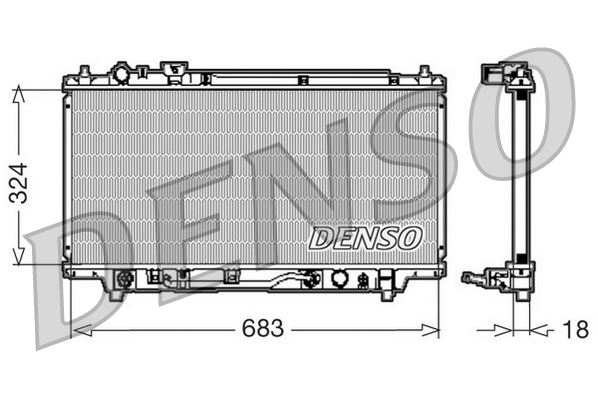 DENSO DRM44001 Soğutma Sistemi Su Soğutucu & Parçaları - MAZDA 323 S V (BA) uyumlu