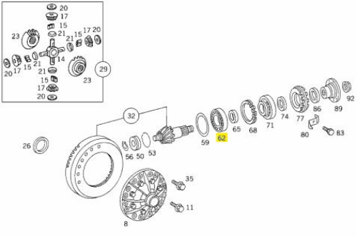 Rulman - MERCEDES ORIJINAL - A0069813505 Ürün Görseli