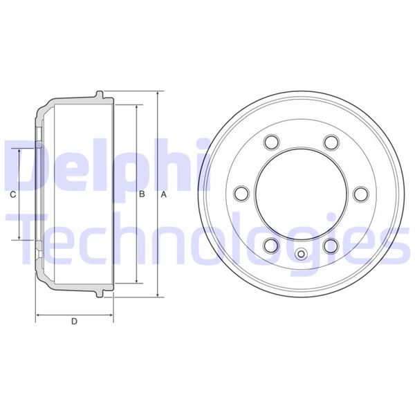 DELPHI BF583 Fren Sistemleri Fren Kampanası - CARBODIES FX FAIRWAY uyumlu
