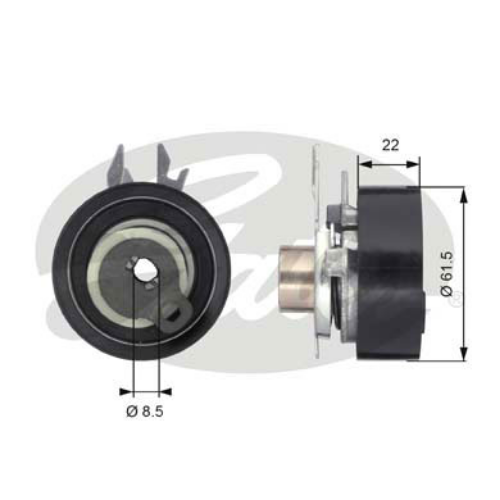 GATES T43061 Motor Kayış Kasnağı - SEAT CORDOBA (6K1, 6K2) uyumlu