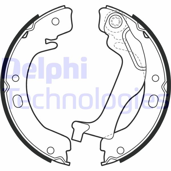 DELPHI LS2003 Fren Sistemleri Fren Pabucu - TOYOTA COROLLA Sedan (_E12_) uyumlu