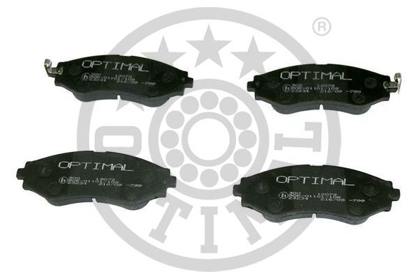 OPTIMAL BP-12072 Fren Sistemleri Fren Balatası - CHEVROLET NUBIRA Sedan uyumlu
