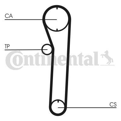 CONTINENTAL CTAM CT680 Motor Kayış - TOYOTA COROLLA Liftback (_E8_) uyumlu