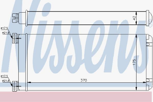 NISSENS 71302 İklimlendirme Sistemi İç Mekan Isı Değiştirici - MAN TGM I uyumlu