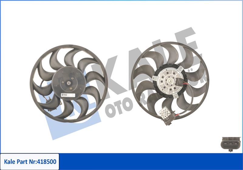 KALE OTO RADYATÖR 418500 Soğutma Sistemi Fan - OPEL ASTRA H Kombi van (L70) uyumlu