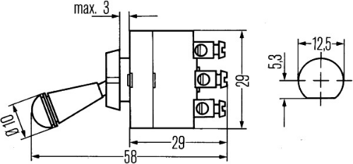 HELLA 6FG 002 312-001 Elektrik Sistemi Şalter
