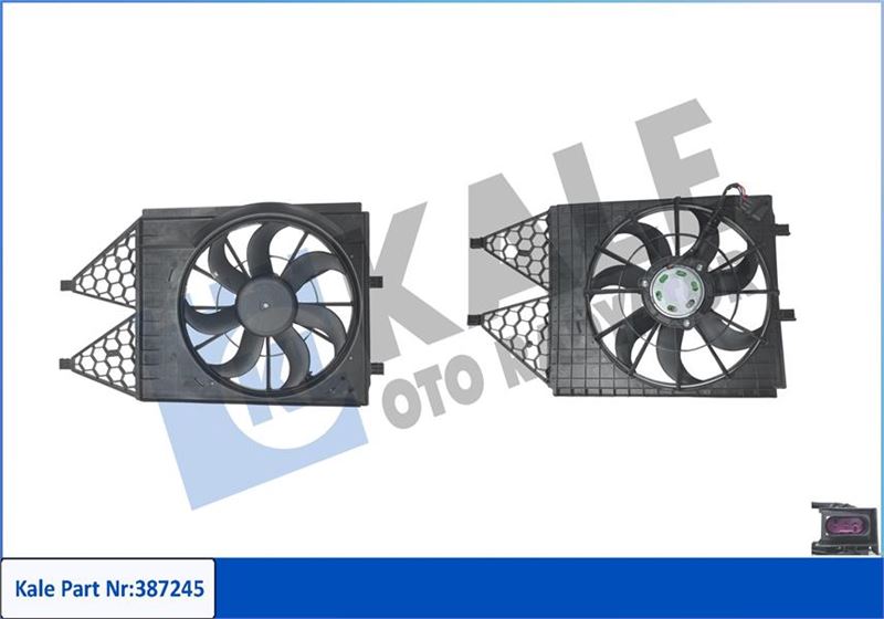 KALE OTO RADYATÖR 387245 Soğutma Sistemi Fan - SEAT IBIZA IV (6J5, 6P1) uyumlu