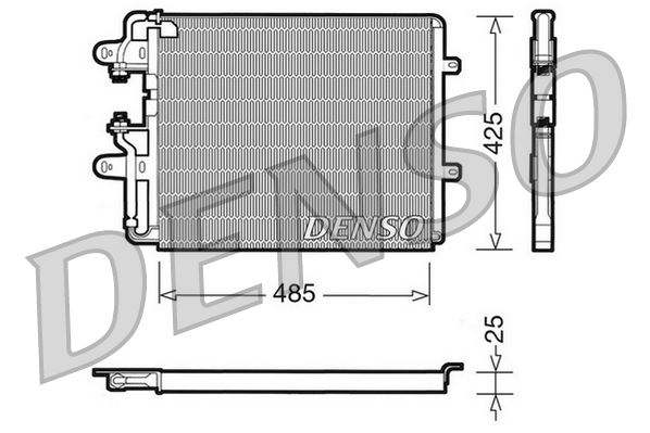 DENSO DCN09030 İklimlendirme Sistemi Klima Radyatörü - LANCIA THEMA (834_) uyumlu