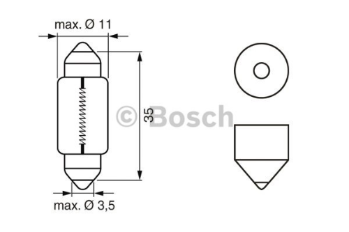 BOSCH 1 987 302 211 Farlar & Aydınlatma Ampuller - BMW 3 (E30) uyumlu