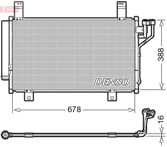 DENSO DCN44009 İklimlendirme Sistemi Klima Radyatörü - MAZDA CX-5 (KE, GH) uyumlu