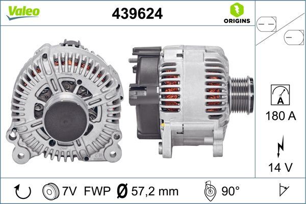 VALEO 439624 Elektrik Sistemi Alternatör - AUDI Q7 (4LB) uyumlu