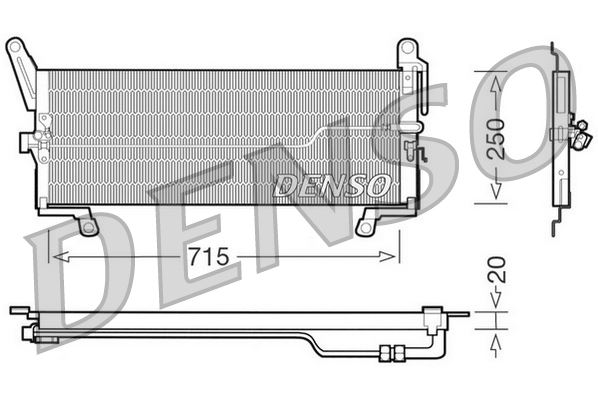 DENSO DCN09098 İklimlendirme Sistemi Klima Radyatörü - FIAT PUNTO (176_) uyumlu