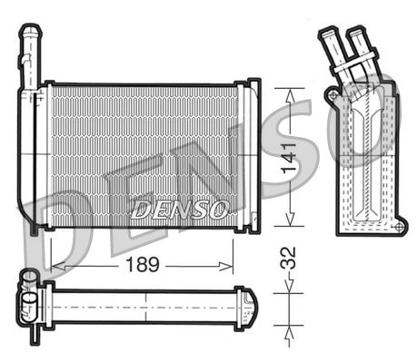 DENSO DRR10001 İklimlendirme Sistemi İç Mekan Isı Değiştirici - FORD FIESTA I (GFBT) uyumlu