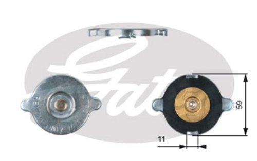 GATES RC117 Soğutma Sistemi Su Soğutucu & Parçaları - FORD TAUNUS V (GBS, GBNS) uyumlu