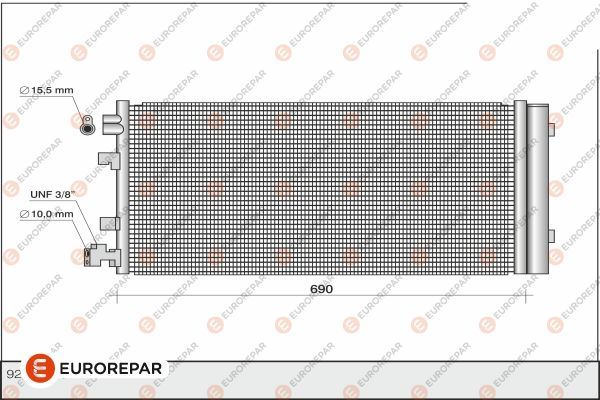Klima Radyatörü - EUROREPAR - 1610163380 Ürün Görseli