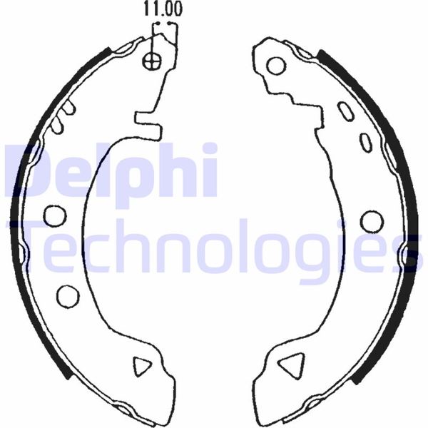 DELPHI LS1575 Fren Sistemleri Fren Pabucu - ALFA ROMEO 33 (905_) uyumlu