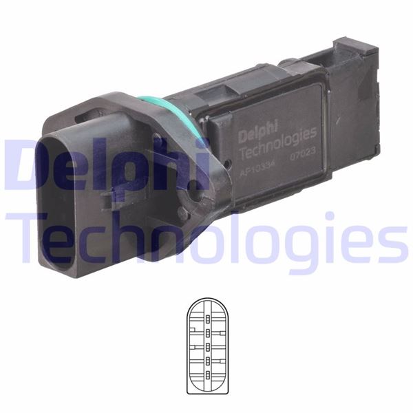 DELPHI AF10334-12B1 Motor Hava Kütle Ölçer (MAF Sensörü) - VW SHARAN (7M8, 7M9, 7M6) uyumlu