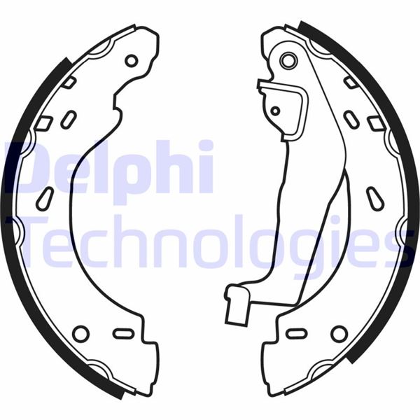 DELPHI LS1910 Fren Sistemleri Fren Pabucu - SMART FORTWO Coupe (451) uyumlu